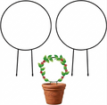 MAAWA DECOR Cricle Shaped Iron Plant Support Stakes for Home Garden (Pack of 2) Garden Gnome